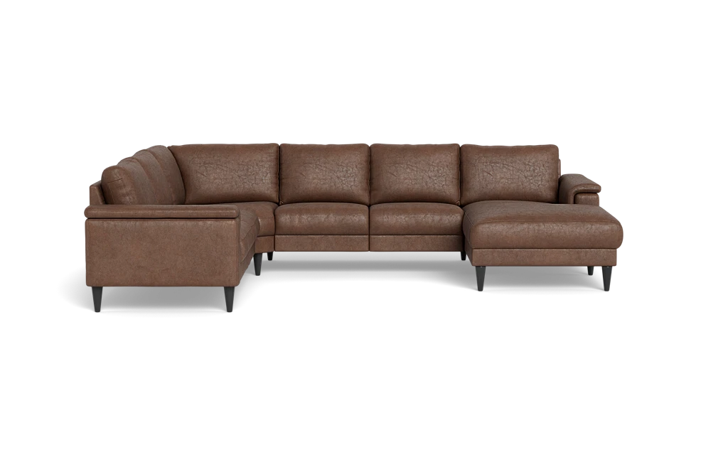 Stamford 2601 hjørnesofa med chaiselong - Kentucky stof - Brown - Højrevendt