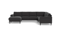 Stamford 2601 hjørnesofa med chaiselong - Lido stof - Antracit - Venstrevendt