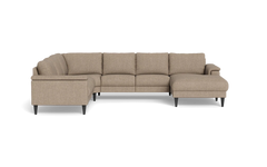 Stamford 2601 hjørnesofa med chaiselong - Vila stof - Dark Beige - Højrevendt