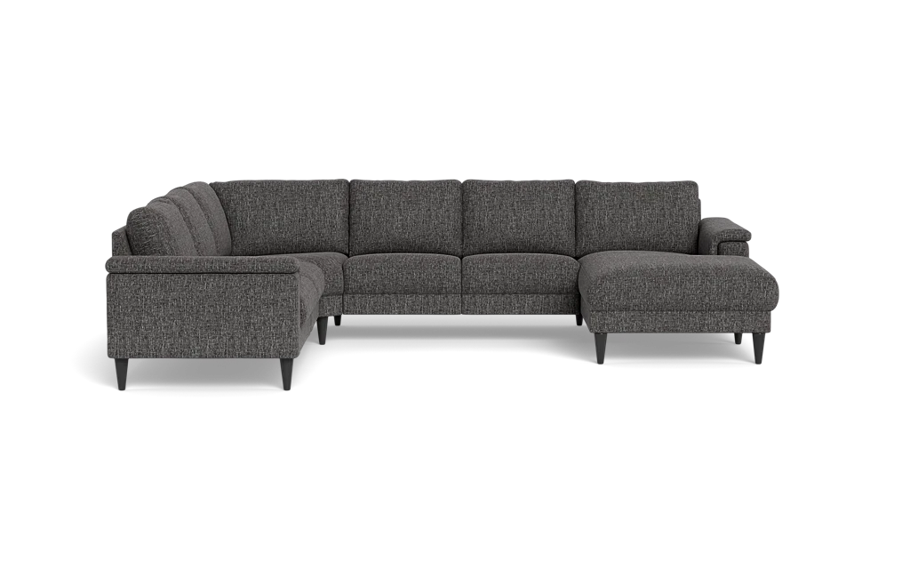 Stamford 2601 hjørnesofa med chaiselong - Chronotex stof - Graphite - Højrevendt