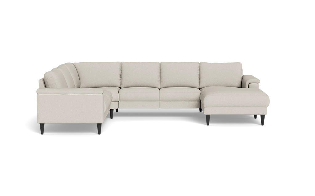 Stamford 2601 hjørnesofa med chaiselong - Idaho stof - Light grey - Højrevendt