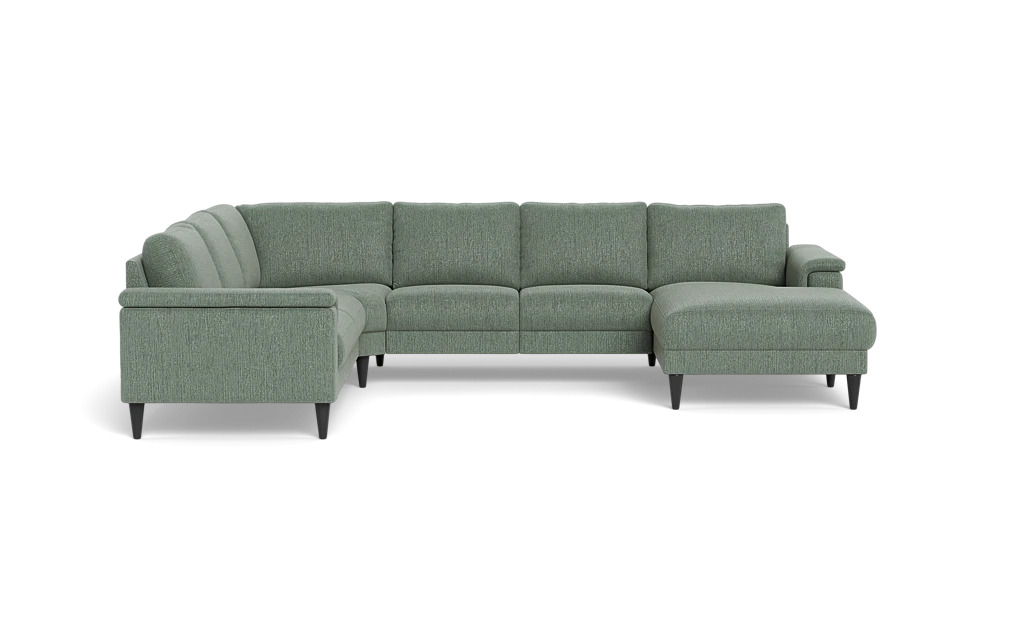 Stamford 2601 hjørnesofa med chaiselong - Fusion stof - Thyme - Højrevendt