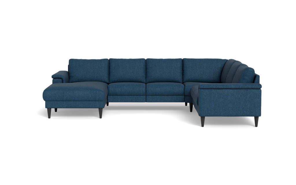 Stamford 2601 hjørnesofa med chaiselong - Vila stof - Dark Blue - Venstrevendt