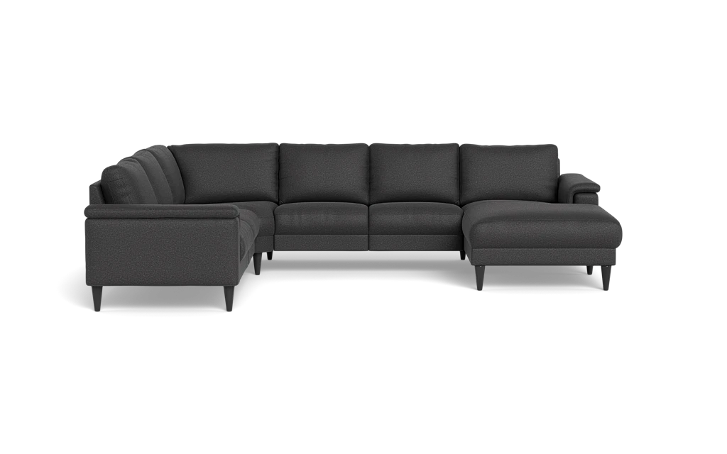 Stamford 2601 hjørnesofa med chaiselong - Oakland stof - Anthracite - Højrevendt