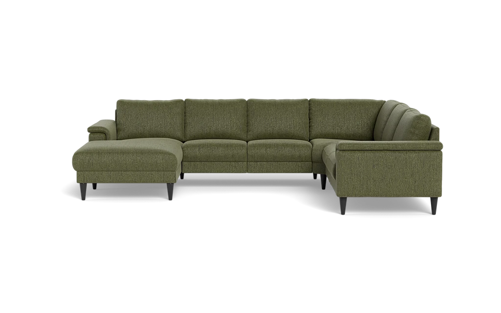 Stamford 2601 hjørnesofa med chaiselong - Fusion stof - Army - Venstrevendt