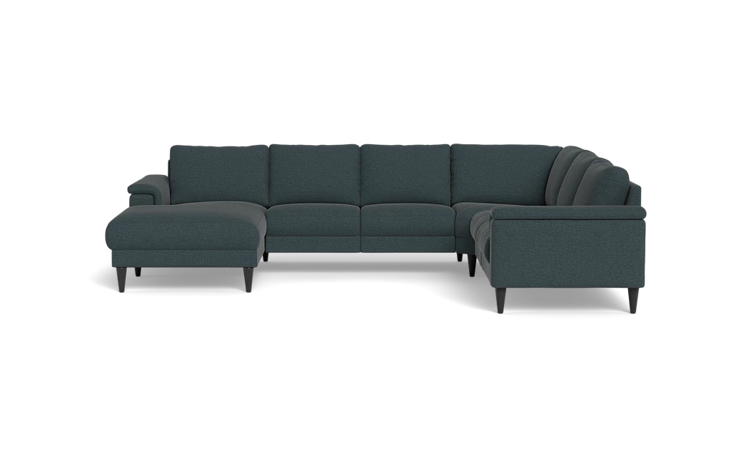 Stamford 2601 hjørnesofa med chaiselong - City stof - Petrol - Venstrevendt