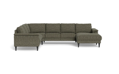 Stamford 2601 hjørnesofa med chaiselong - Chronotex stof - Brown - Højrevendt