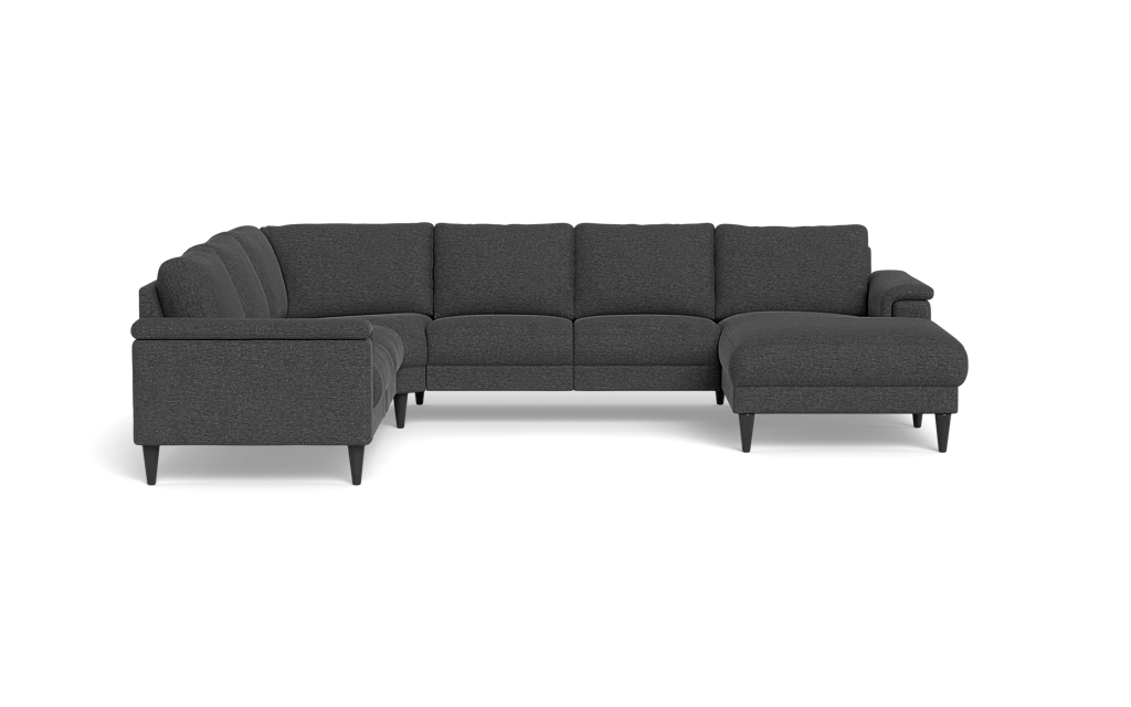 Stamford 2601 hjørnesofa med chaiselong - City stof - Dark grey - Højrevendt