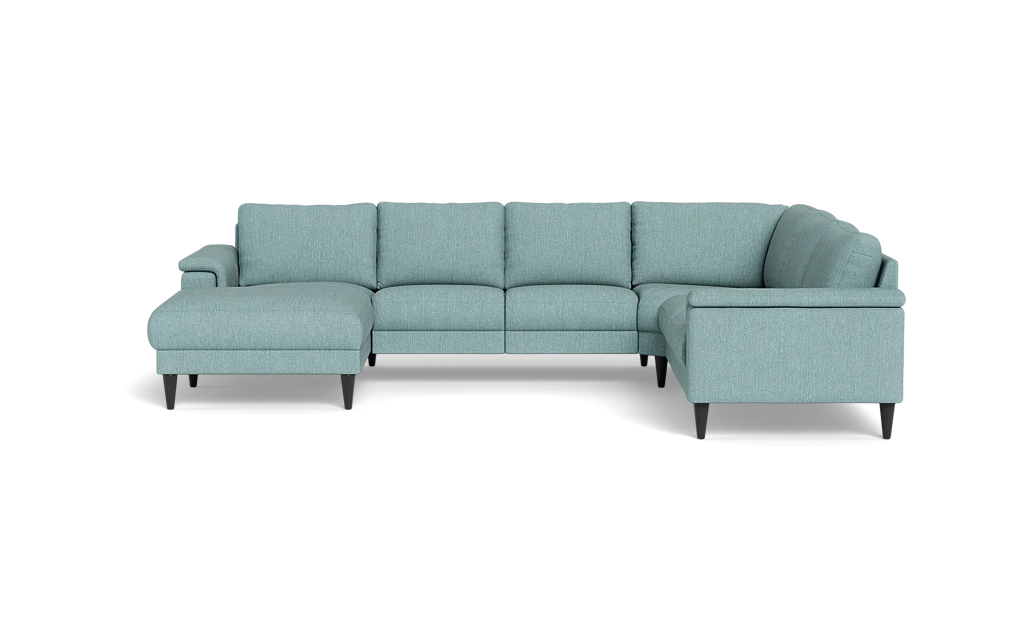 Stamford 2601 hjørnesofa med chaiselong - Vila stof - Ice Blue - Venstrevendt