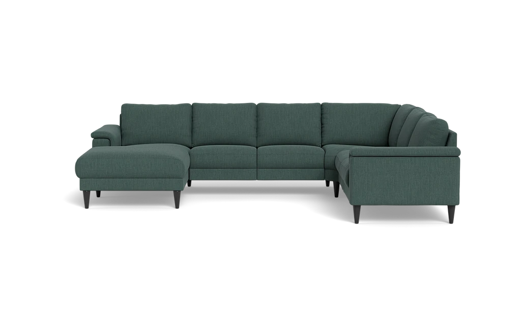 Stamford 2601 hjørnesofa med chaiselong - Lido stof - Dark Green - Venstrevendt