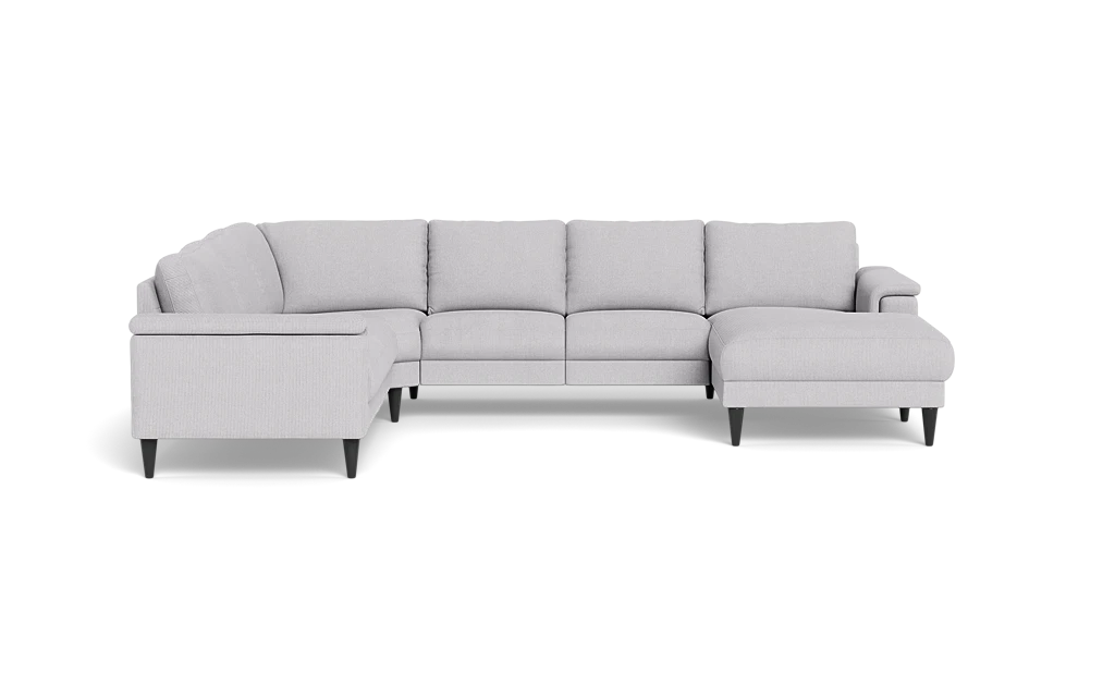 Stamford 2601 hjørnesofa med chaiselong - Rebel stof - Light Grey - Højrevendt