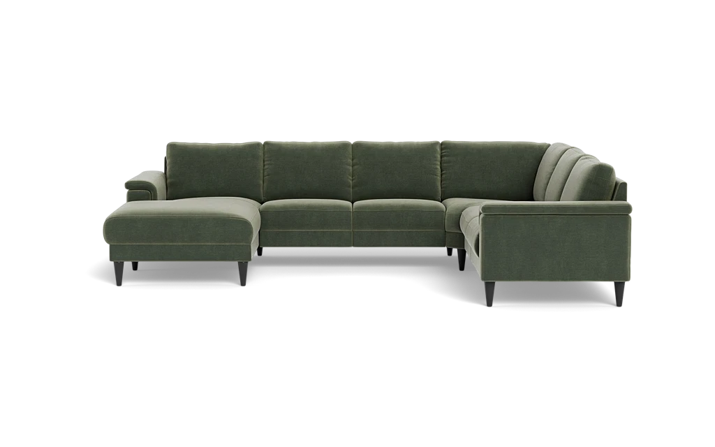 Stamford 2601 hjørnesofa med chaiselong - Adore velour - Hunter - Venstrevendt