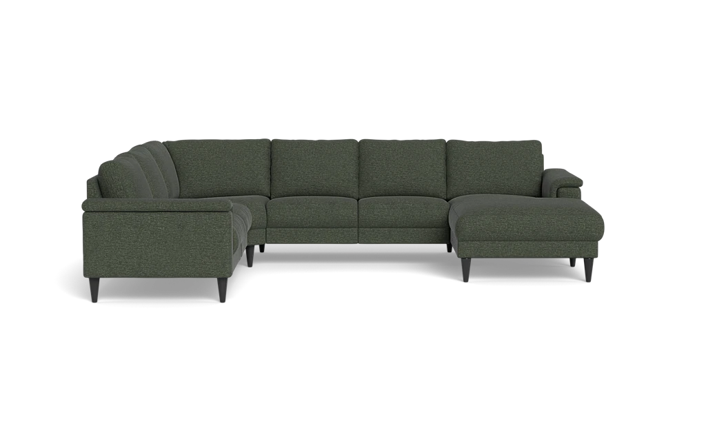 Stamford 2601 hjørnesofa med chaiselong - City stof - Green - Højrevendt