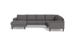 Stamford 2601 hjørnesofa med chaiselong - Brego stof - Anthracite - Venstrevendt