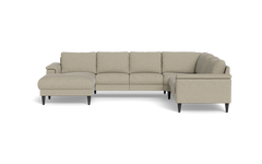 Stamford 2601 hjørnesofa med chaiselong - City stof - Beige - Venstrevendt