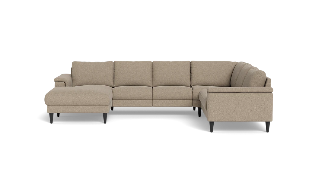 Stamford 2601 hjørnesofa med chaiselong - Montana stof - Light Brown - Venstrevendt