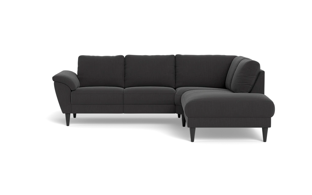 Stamford 2613 sofa med open end - Lido stof - Antracit - Højrevendt
