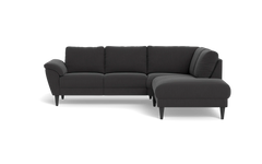 Stamford 2613 sofa med open end - Lido stof - Antracit - Højrevendt