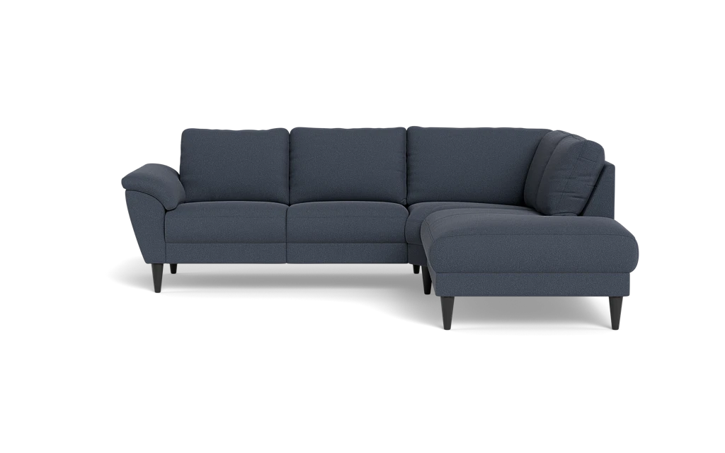 Stamford 2613 sofa med open end - Bloq stof - Dark Blue - Højrevendt