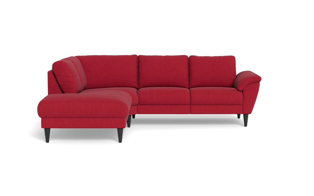 Stamford 2613 sofa med open end - Lido stof - Red - Venstrevendt