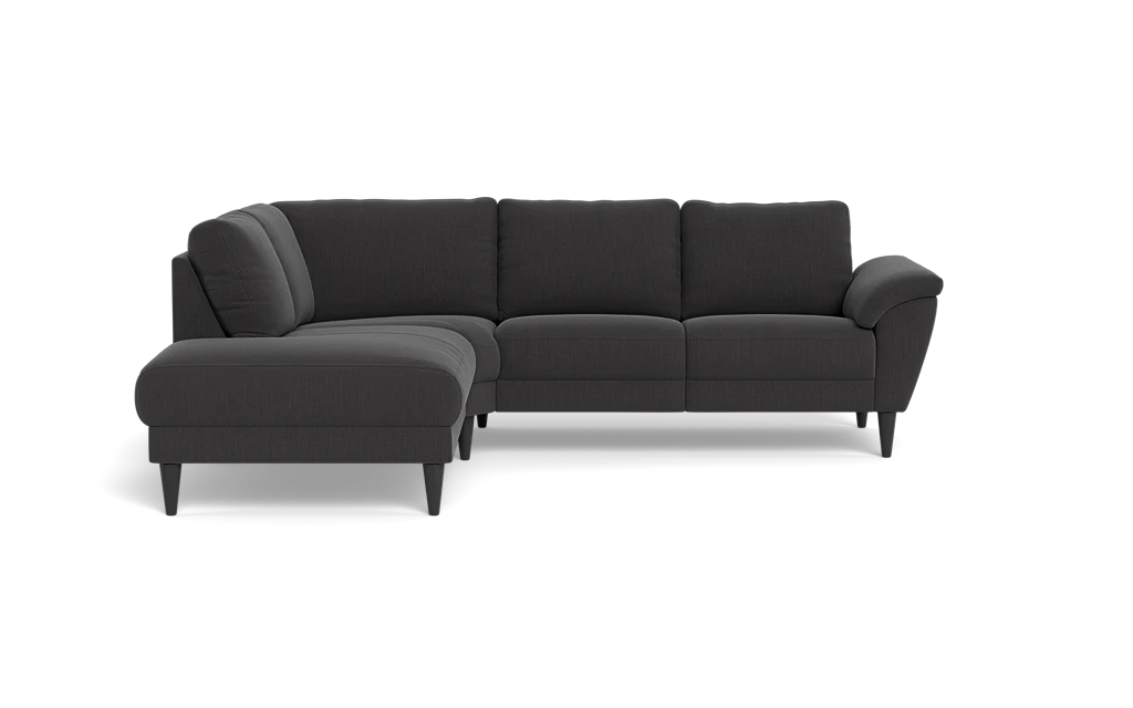 Stamford 2613 sofa med open end - Lido stof - Antracit - Venstrevendt