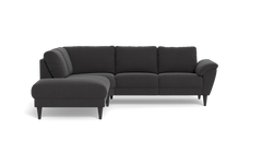 Stamford 2613 sofa med open end - Lido stof - Antracit - Venstrevendt