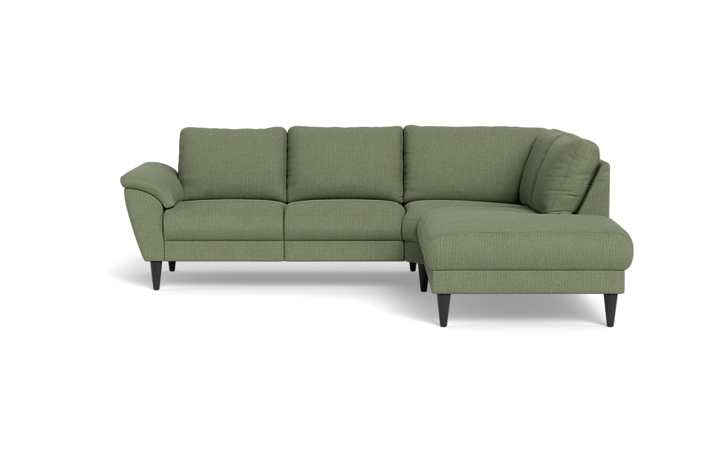 Stamford 2613 sofa med open end - Rebel stof - Forest - Højrevendt