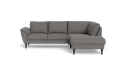 Stamford 2613 sofa med open end - Rebel stof - Anthracite - Højrevendt
