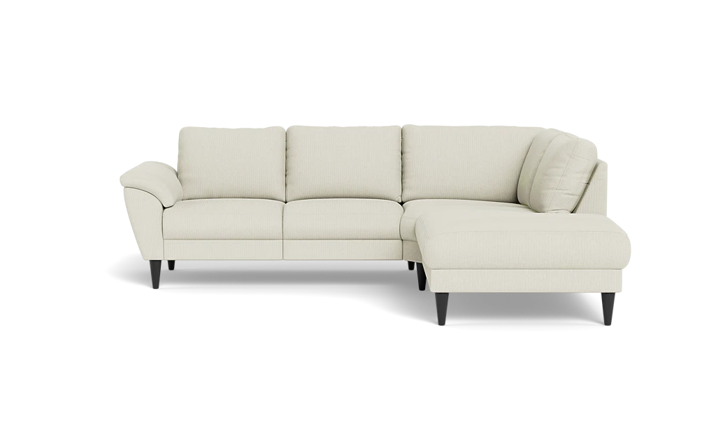 Stamford 2613 sofa med open end - Rebel stof - Cream - Højrevendt