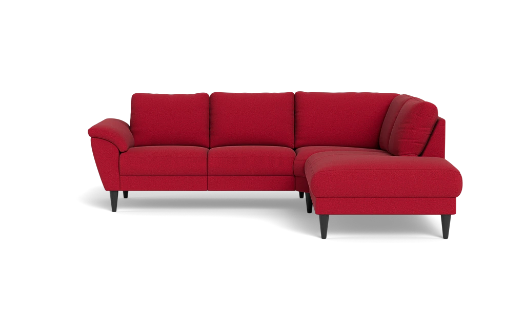Stamford 2613 sofa med open end - New Ocean stof - Red - Højrevendt