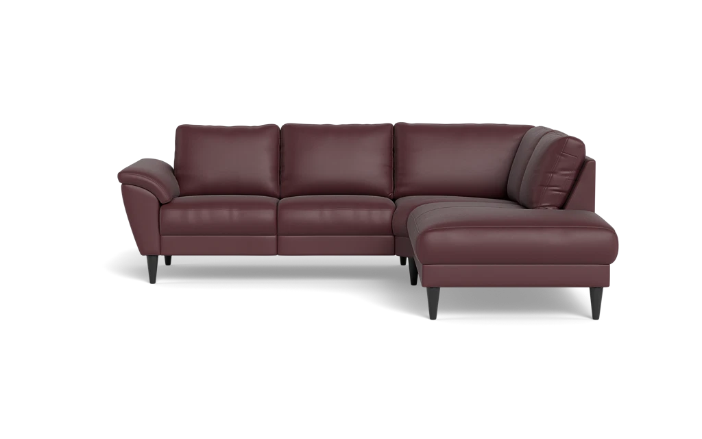 Stamford 2613 sofa med open end - Semianilin/spalt læder - Oxe - Højrevendt