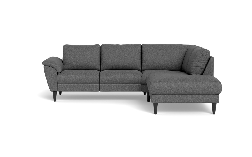 Stamford 2613 sofa med open end - Idaho stof - Antracite - Højrevendt
