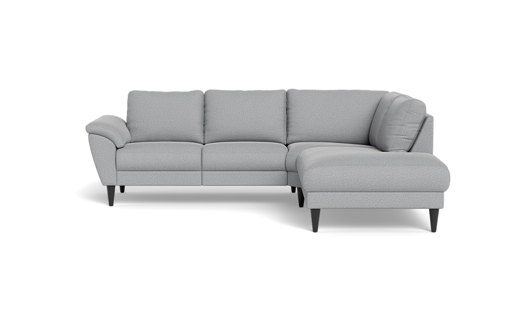 Stamford 2613 sofa med open end - Oakland stof - Light Grey - Højrevendt
