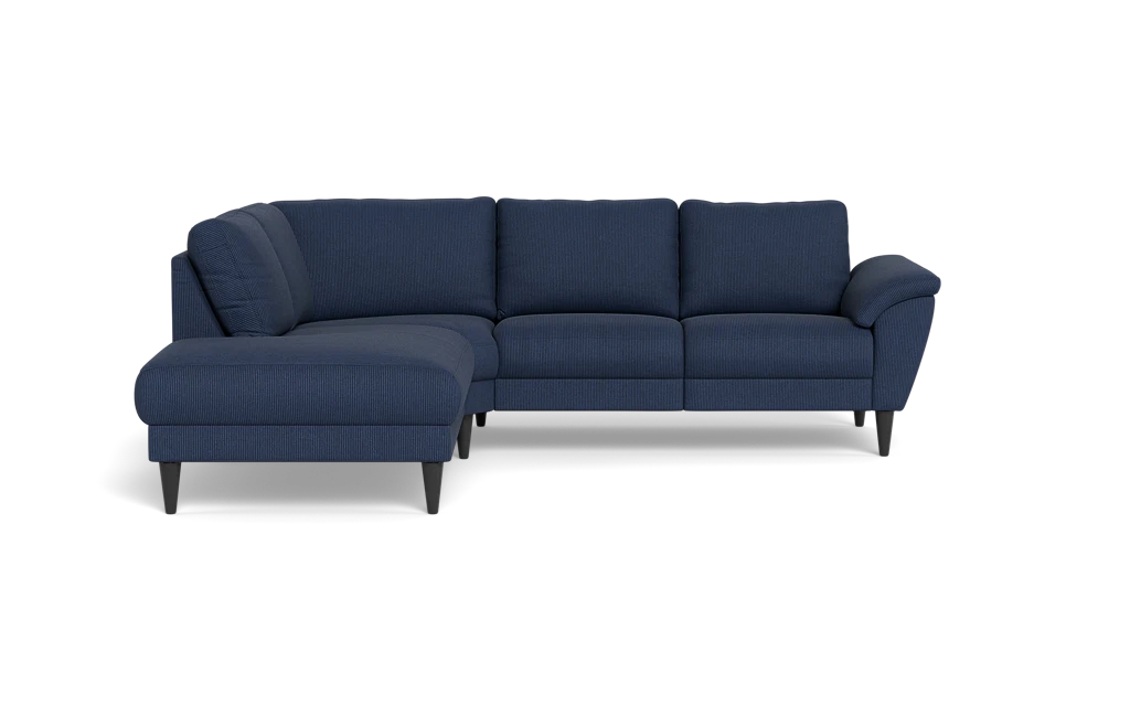 Stamford 2613 sofa med open end - Rebel stof - Indigo - Venstrevendt