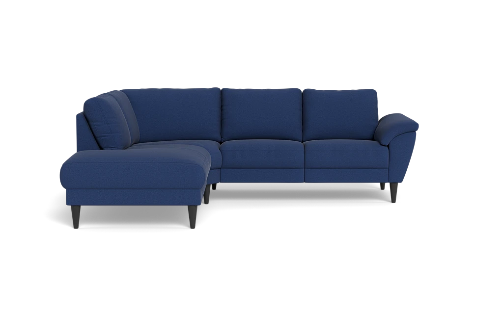 Stamford 2613 sofa med open end - New Ocean stof - Dark blue - Venstrevendt
