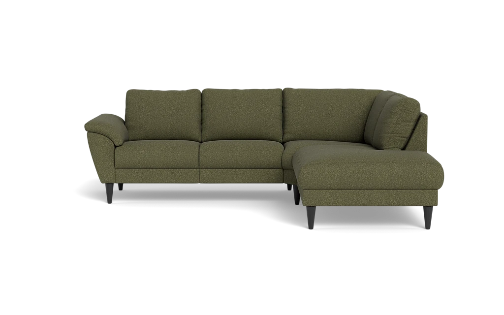 Stamford 2613 sofa med open end - Brego stof - Green - Højrevendt