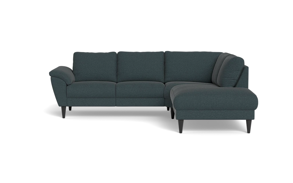Stamford 2613 sofa med open end - City stof - Petrol - Højrevendt