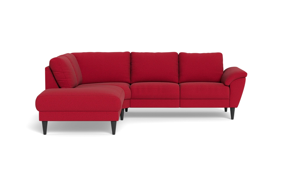 Stamford 2613 sofa med open end - New Ocean stof - Red - Venstrevendt