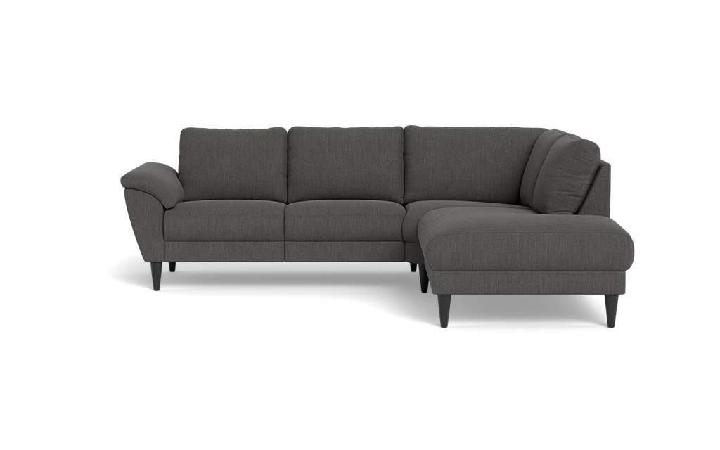 Stamford 2613 sofa med open end - Lido stof - Dark Grey - Højrevendt