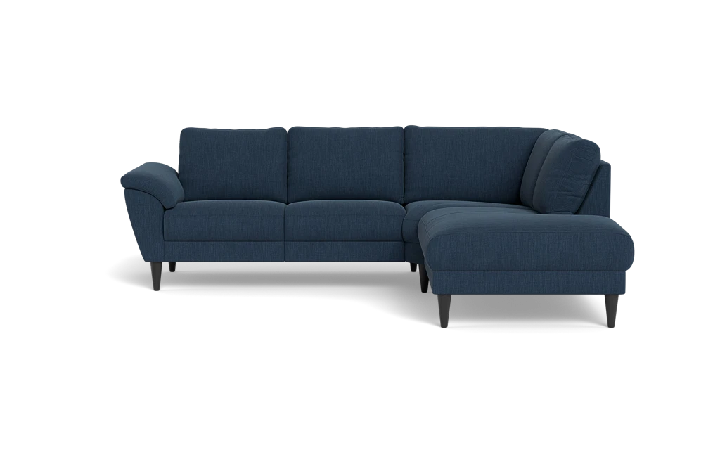 Stamford 2613 sofa med open end - Lido stof - Dark Blue - Højrevendt