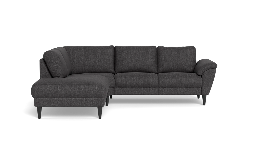 Stamford 2613 sofa med open end - Vila stof - Dark Grey - Venstrevendt