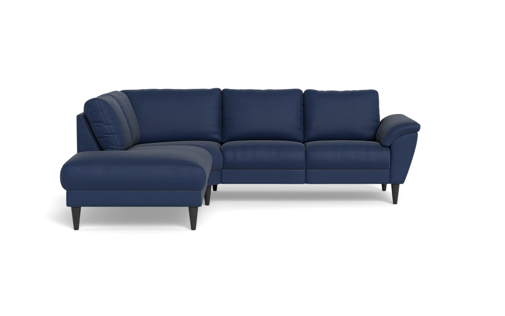 Stamford 2613 sofa med open end - Oakland stof - Dark Blue - Venstrevendt