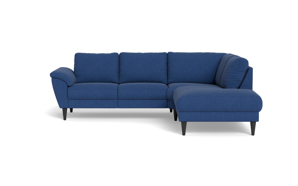 Stamford 2613 sofa med open end - Lido stof - Blue - Højrevendt