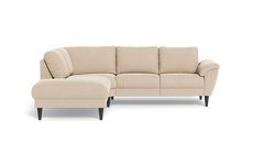 Stamford 2613 sofa med open end - Bloq stof - Beige - Venstrevendt