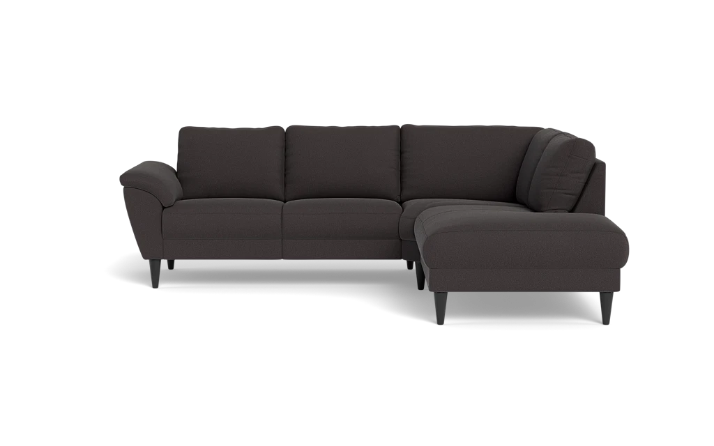 Stamford 2613 sofa med open end - Bloq stof - Antracite - Højrevendt