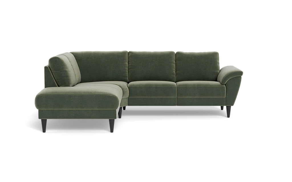 Stamford 2613 sofa med open end - Adore velour - Hunter - Venstrevendt