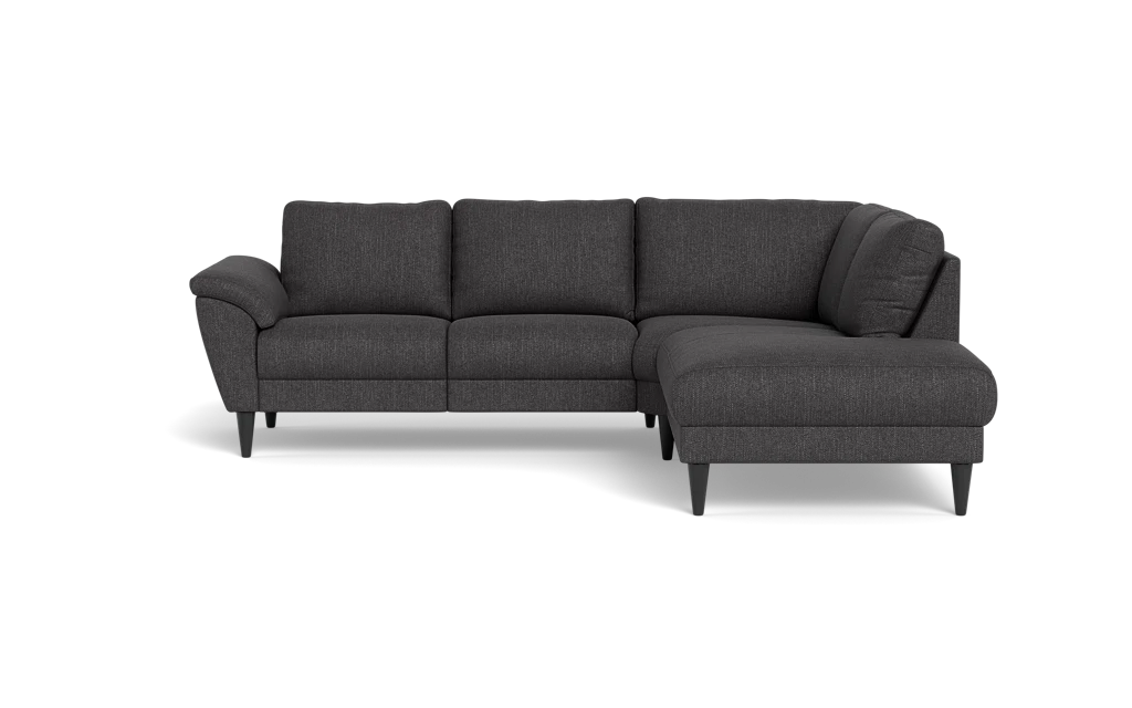 Stamford 2613 sofa med open end - Vila stof - Dark Grey - Højrevendt
