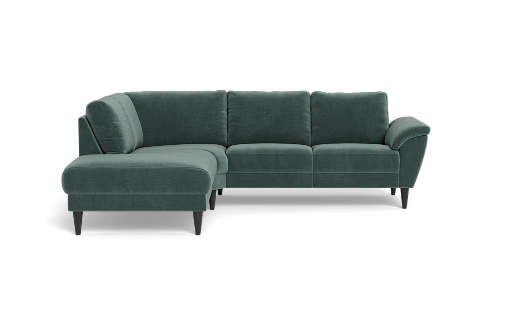 Stamford 2613 sofa med open end - Adore velour - Niagara - Venstrevendt