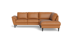 Stamford 2613 sofa med open end - Anilux læder - Brandy - Højrevendt