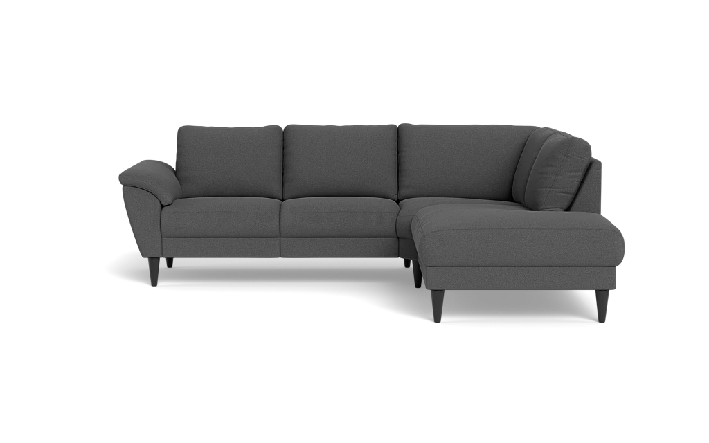 Stamford 2613 sofa med open end - New Ocean stof - Graphite - Højrevendt